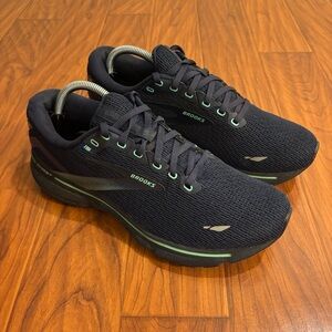 Brooks Ghost 15 Running Athletic Shoes Mens 9 Dark Blue Sneakers